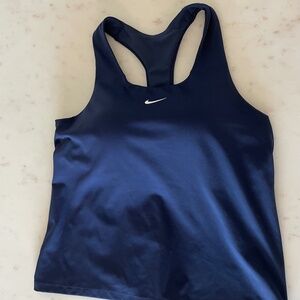 Nike Swoosh Bra Tank Top Size XL Blue